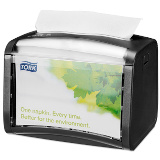 Tork's cost-effective serviette/napkin dispensing solutions which reduces waste over traditional dispensing methods