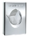 RUBBERMAID Sanitary Towel Mini Bag Dispenser - Chrome - Plastic - 30/50 Bag Capacity