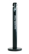 RUBBERMAID Smokers' Pole - Black