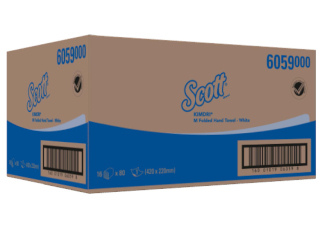 KIMBERLY-CLARK Scott Kimdri M-Fold Paper Towels - 1 Ply - 1,280 Towels