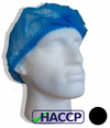 Mop Caps / Hair Nets - Black - 100 Pieces - Spunlace