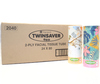 TWINSAVER Facial Tissues in Tube - 2 Ply -  24 Tubes x 80 tissues - White