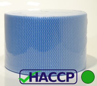 Spunlace / Non-Woven Cloth Perforated Roll - Green - 400m - 24 x 50cm - 45gsm