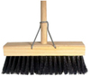 Platform Broom - Hard - 380mm/15in - Wooden Handle + Metal Stay