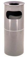 Combination Ash Tray & Dustbin - Plastic - Grey - 26L