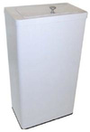 Sanitary Towel Bin - White Steel - 25L - Large