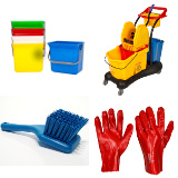 Brooms, Squeeges, Janitorial Equipment, Brushes etc.