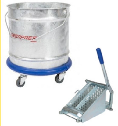 Picture of Geerpres Bucket & WRINGMASTER Wringer - Galvanised Steel