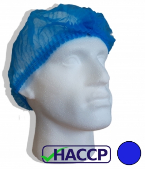 Picture of Mop Caps / Hair Nets - Blue - 100 Pieces