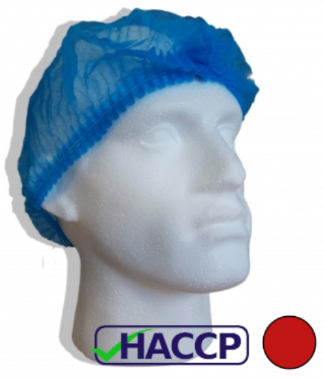 Picture of Mop Caps / Hair Nets - Red - 100 Pieces