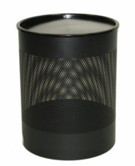 Picture of Jumbo Bin Perforated, with Swivel Top -  Black