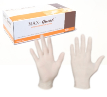 Picture of Examination Gloves - Latex - Size 8 / S - Powder-Free - Qty 100 - Non-Sterile