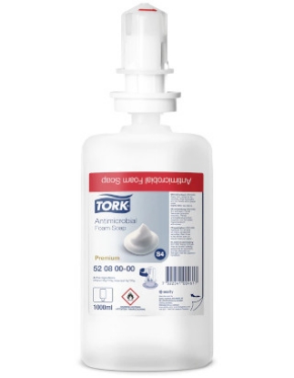 Picture of TORK S4 Anti-bacterial Foam Soap Refill - 2.500 Doses - 1,000ml