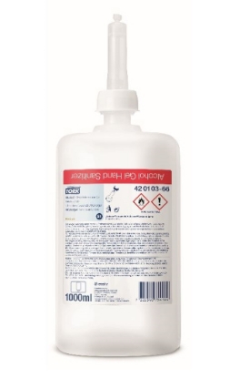 Picture of TORK S1 Alcohol Hand Sanitiser Refill - 1,000ml - 1,000 Doses - Gel