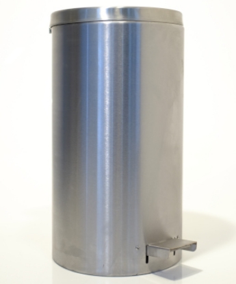 Picture of Dustbin 30 Litre Pedal Bin - Brushed Stainless Steel - Heavy Duty / Medical Grade