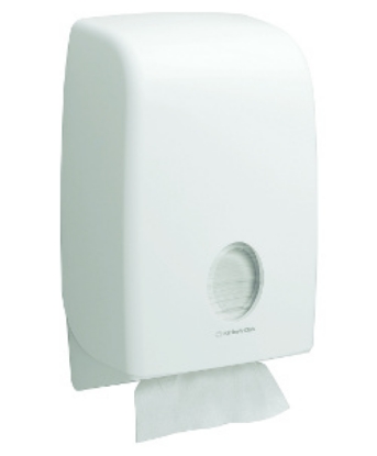 Picture of KIMBERLY-CLARK Aquarius Folded Paper Dispenser - Plastic - White