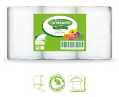 Picture of TWINSAVER Control 1 Ply Paper Towel Roll - 1 Ply - 150m - 6 Rolls