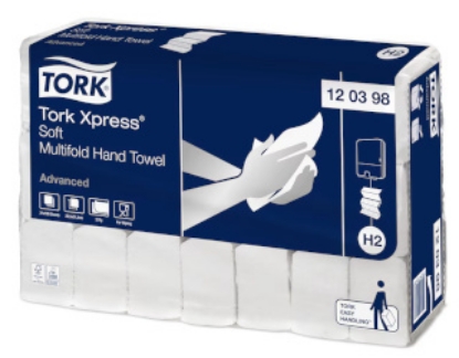 Picture of TORK H2 Xpress Folded Towel Paper Towels - 2 Ply Advanced - 3,780 Sheets