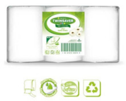 Picture of TWINSAVER Laminate 2 Ply Paper Towel Roll - 2 Ply - 125m - 6 Rolls