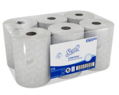 Picture of KIMBERLY-CLARK Scott Slimroll Paper Towel Rolls - 1 Ply - 125m - 6 Rolls