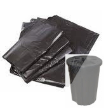 Picture of Refuse Bags - 750 x 940mm - Black - 20s - 40 Microns - 90L