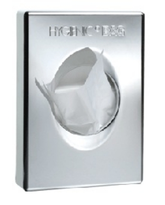 Picture of RUBBERMAID Sanitary Towel Mini Bag Dispenser - Chrome - Plastic - 30/50 Bag Capacity