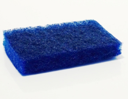 Picture of Thickline Hand Pad Scourer - Std - Blue/Cleaner - 15 x 10cm - 1 Pad