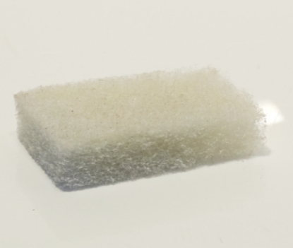 Picture of Thickline Hand Pad Scourer - Mini - White/Polishing - 11 x 7cm - 1 Pad