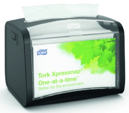 Picture of TORK N4 XpressNap Serviette Dispenser - Top Serve - Black - Plastic