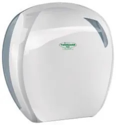 Picture of TWINSAVER Finesse Big Roll/Decca Toilet Paper Dispenser - Plastic - White