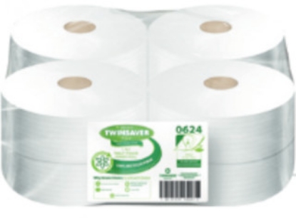 Picture of TWINSAVER Big Roll Toilet Paper - 1 Ply - 8 Rolls