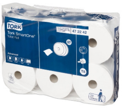 Picture of TORK T8 SmartOne Toilet Roll Paper -  6 Rolls - 2 Ply Advanced