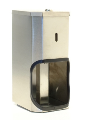 Picture of TR2 VP 2 Roll Toilet Roll Holder / Dispenser - Square - Stainless Steel