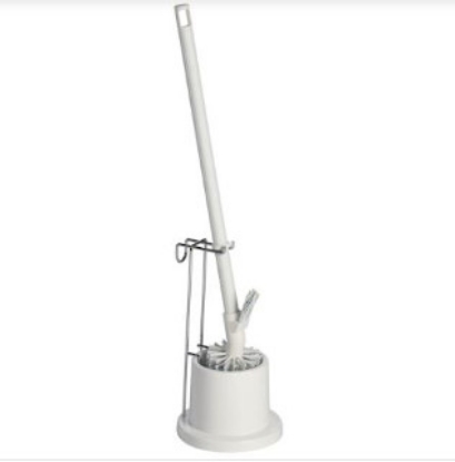 Picture of VIKAN Toilet Brush Set with Rim Brush - Heavy Duty - Plastic - 69cm - Floor Standing