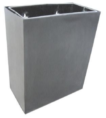 Picture of Wall Waste Bin - Stainless Steel - 36L - Square - Large