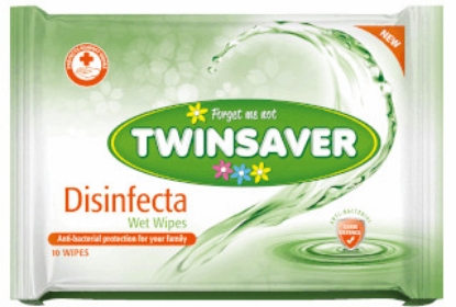 Picture of TWINSAVER Disinfecta Anti-Bacterial Wipes - Pack of 10