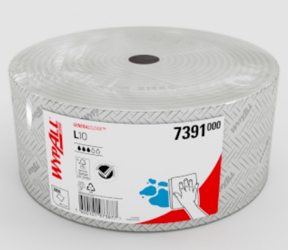 Picture of KIMBERLY-CLARK WypAll L10 Wiper Roll - 1 Ply - White - 165mm x 1,100m (Perf)