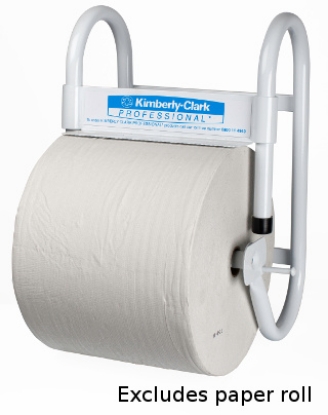 Picture of KIMBERLY-CLARK Impi Wiper Roll Dispenser - Wall Mounted - Steel - White